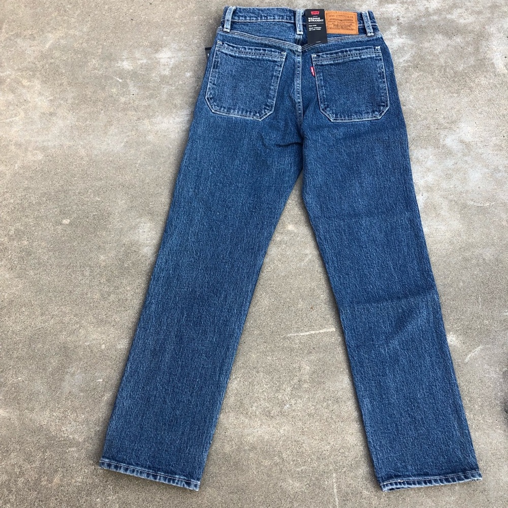 NWT Levi’s Wedgie Utility Straight Ankle Medium Wash Jeans - Picture 4 of 6